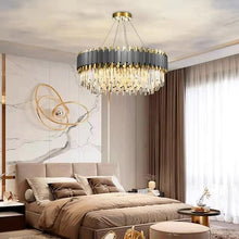 Load image into Gallery viewer, Mirodemi chandelier Dia23.6*H13.4&quot; / Warm light 3000K / Not-dimmable MIRODEMI® Gold/Black Creative Crystal Hanging Lighting For Living Room, Dining Room
