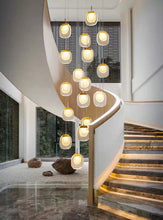Carregar imagem no visualizador da galeria, Mirodemi chandelier MIRODEMI® Creative LED chandelier for staircase, lobby, bedroom, stairwell
