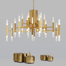 Load image into Gallery viewer, Mirodemi chandelier Mirodemi® Gold/Black Postmodern LED Chandelier For Living Room, Lobby, Restaurant
