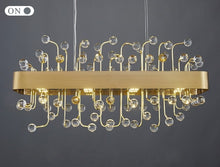 Load image into Gallery viewer, Mirodemi chandelier MIRODEMI® Gold Rectangle Colorful Crystal Chandelier for Living room, Kitchen
