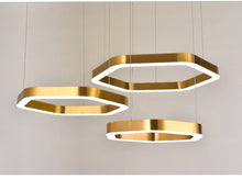 Carregar imagem no visualizador da galeria, Mirodemi chandelier MIRODEMI® Hexagon combined ring lamps for living room, dining room, bedroom
