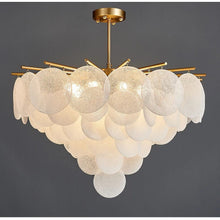 Load image into Gallery viewer, Mirodemi chandelier MIRODEMI® Round white glass ceiling light for bedroom, living room
