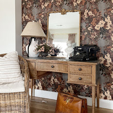 Load image into Gallery viewer, Ornate Golden Floral Rectangular Mirror
