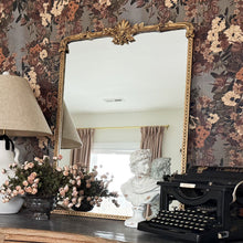 Load image into Gallery viewer, Ornate Golden Floral Rectangular Mirror
