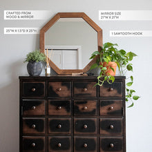 Carregar imagem no visualizador da galeria, Octagon Wood Frame Mirror
