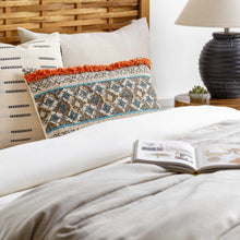 Load image into Gallery viewer, Melvindale Boho Diamond Pattern Lumbar Pillow
