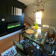 Load image into Gallery viewer, Modern Blaze Recessed / Wall Mounted Electric Fireplace with Multicolor Flame

