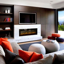Load image into Gallery viewer, Modern Blaze Recessed / Wall Mounted Electric Fireplace with Multicolor Flame
