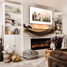 Load image into Gallery viewer, Modern Blaze Recessed / Wall Mounted Electric Fireplace with Multicolor Flame

