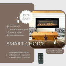 Load image into Gallery viewer, Modern Blaze Recessed / Wall Mounted Electric Fireplace with Multicolor Flame
