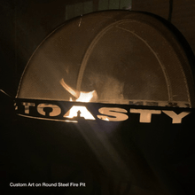 Load image into Gallery viewer, Modern Blaze Round Steel Fire Pit

