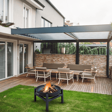 Load image into Gallery viewer, Modern Blaze Round Steel Fire Pit

