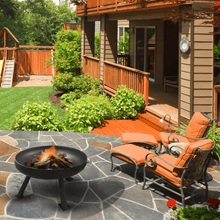 Load image into Gallery viewer, Modern Blaze Round Steel Fire Pit
