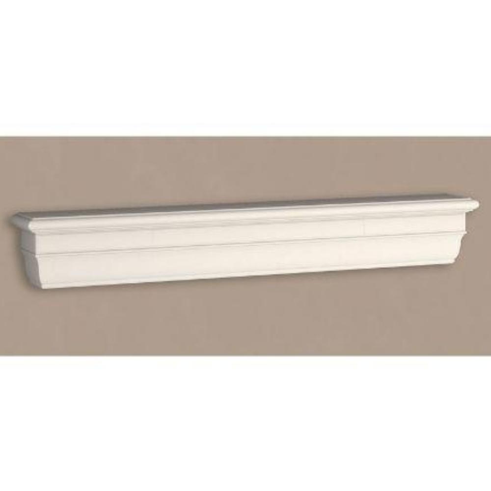 San Carlos Traditional Cast Stone Mantel Shelf with Inlay