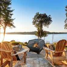 Load image into Gallery viewer, Modern Blaze Square Steel Fire Pit
