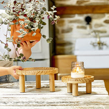 Load image into Gallery viewer, Pine Wood Risers, Set of Two

