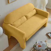 Load image into Gallery viewer, Modern Lambs Wool Fabric Loveseat for Living Room
