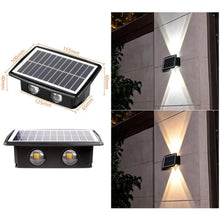 Load image into Gallery viewer, Modern Outdoor Solar Wall Lights with Waterproof Design
