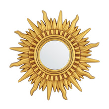 Cargar imagen en el visor de la galería, Modern Sunburst Golden Mirror Antiqued Casual Wall Decoration
