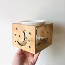 Load image into Gallery viewer, Bamboo Wax Melt Burner | Moon

