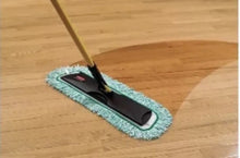 Load image into Gallery viewer, Rubbermaid Commercial Q449 HYGEN 48&quot; DUST MOP PAD MICROFIBER Green FRINGE
