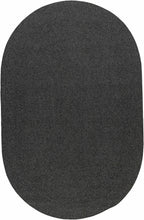 Carregar imagem no visualizador da galeria, Black Braided Faux Jute Rug
