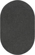 Carregar imagem no visualizador da galeria, Black Braided Faux Jute Rug
