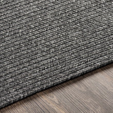 Carregar imagem no visualizador da galeria, Black Braided Faux Jute Rug
