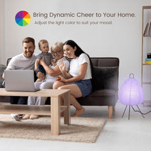 Carregar imagem no visualizador da galeria, Nogy Multicolor Rice Paper Table Lamp - Japanese Lantern Lamp with remote control
