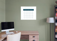 Load image into Gallery viewer, Calendars: Touch of Blue Modern One Month Calendar Dry Erase - Removable Adhesive Decal
