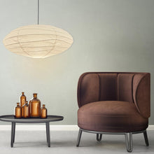 Load image into Gallery viewer, Nogy Paper Lantern ( No Bulb INCLUDED) • Japanese Pendant Lamp • Ceiling Paper Lamp Shade • White Paper Lantern (Ceiling)
