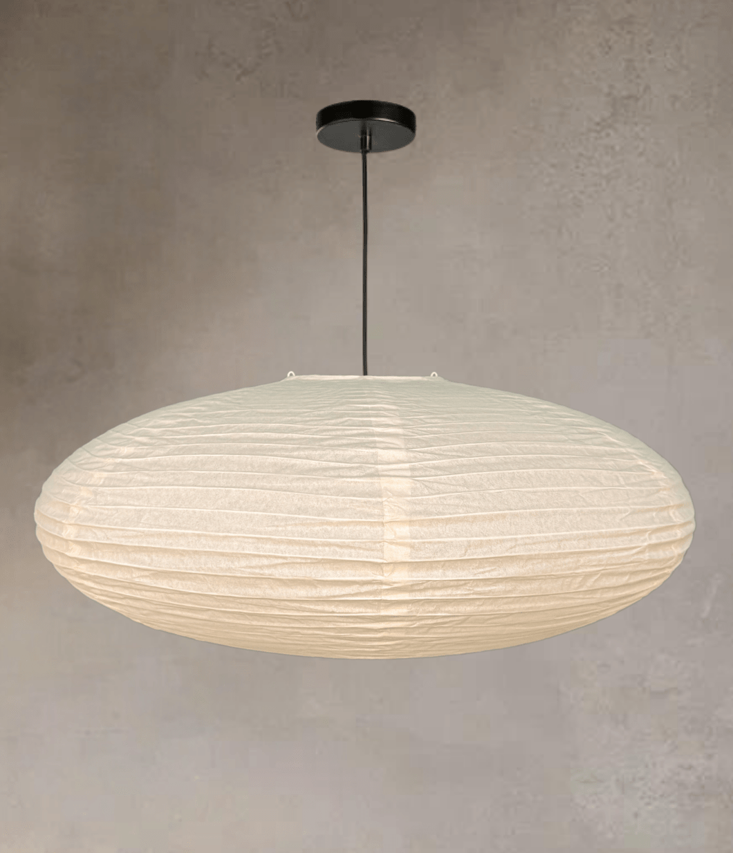 Nogy Paper Lantern ( No Bulb INCLUDED) • Japanese Pendant Lamp • Ceiling Paper Lamp Shade • White Paper Lantern (Ceiling)