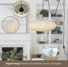 Load image into Gallery viewer, Nogy Paper Lantern ( No Bulb INCLUDED) • Japanese Pendant Lamp • Ceiling Paper Lamp Shade • White Paper Lantern (Ceiling)
