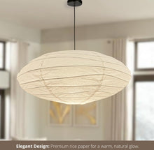 Load image into Gallery viewer, Nogy Paper Lantern ( No Bulb INCLUDED) • Japanese Pendant Lamp • Ceiling Paper Lamp Shade • White Paper Lantern (Ceiling)
