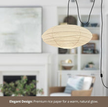 Load image into Gallery viewer, Nogy Paper Lantern ( No Bulb INCLUDED) • Japanese Pendant Lamp • Ceiling Paper Lamp Shade • White Paper Lantern (Ceiling)
