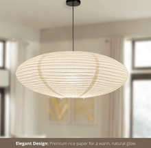 Load image into Gallery viewer, Nogy Paper Lantern ( No Bulb INCLUDED) • Japanese Pendant Lamp • Ceiling Paper Lamp Shade • White Paper Lantern (Ceiling)

