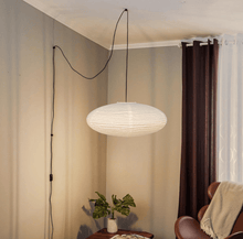 Load image into Gallery viewer, Nogy Paper Lantern ( No Bulb INCLUDED) • Japanese Pendant Lamp • Ceiling Paper Lamp Shade • White Paper Lantern (Ceiling)
