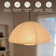 Load image into Gallery viewer, NOGY Paper Lantern ( No Bulb INCLUDED) • Japanese Pendant Lamp • Ceiling Paper Lamp Shade • White Paper Lantern (Ceiling)
