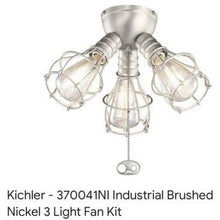 Load image into Gallery viewer, Kichler Lighting LED Industrial 3-Light Fixture Brushed Nickel

