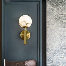 Carregar imagem no visualizador da galeria, Orbis Alabaster Wall Lamp
