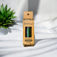 Load image into Gallery viewer, Bamboo Charcoal Floss in Glass Container
