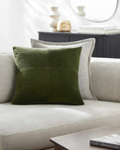 Load image into Gallery viewer, Orit Olive Green Corduroy Accent Pillow
