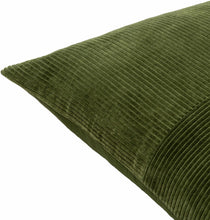Load image into Gallery viewer, Orit Olive Green Corduroy Accent Pillow
