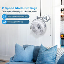 Load image into Gallery viewer, 13&quot; Industrial Bathroom Ceiling Fan with Pull Chain
