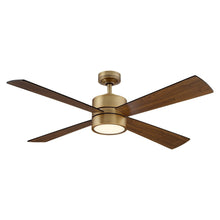 Cargar imagen en el visor de la galería, Parrot Uncle 52&quot; Bucholz Industrial Downrod Mount Reversible Ceiling Fans with Integrated Lights and Remote Control
