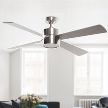 Cargar imagen en el visor de la galería, Parrot Uncle 52&quot; Bucholz Industrial Downrod Mount Reversible Ceiling Fans with Integrated Lights and Remote Control
