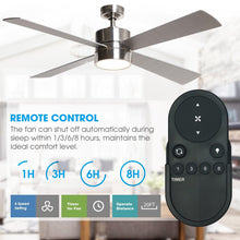 Cargar imagen en el visor de la galería, Parrot Uncle 52&quot; Bucholz Industrial Downrod Mount Reversible Ceiling Fans with Integrated Lights and Remote Control
