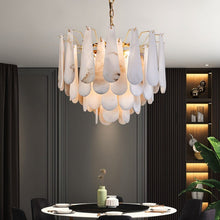 Load image into Gallery viewer, Patra Alabaster Chandelier Light
