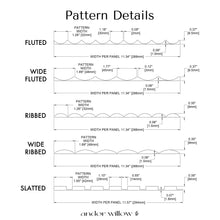 Cargar imagen en el visor de la galería, Paintable Wide Fluted Wall Panels
