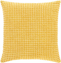 Load image into Gallery viewer, Paulding Textured Yellow Cotton Square Throw Pillow
